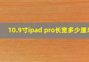 10.9寸ipad pro长宽多少厘米